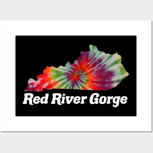 Red River Gorge Climbing RRG Kentucky Tie Dye Wall Art by PodDesignShop